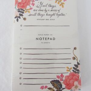 Rifle Paper Co Notepad To Do List Inspirational Quote Pages